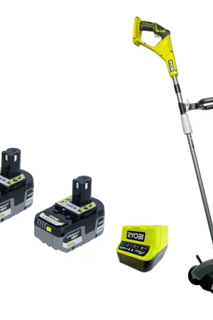 RYOBI RY18EGA-0 Coupe-bordures sans fil 18 V 38 mm + 2 batteries 5,0 Ah + chargeur Meilleur Prix