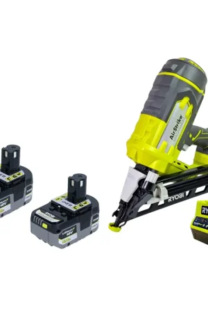 Cloueuse sans fil RYOBI R15GN18-0 18 V 24 - 64 mm + 2 batteries 5,0 Ah + chargeur Achat Immédiat