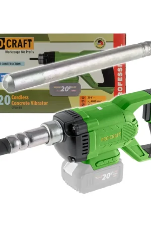 Compacteur à béton sans fil Procraft CV20bb 20 V 1,5 m Brushless Solo - sans batterie, sans chargeur Populaire