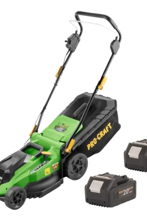 Seulement Aujourd'hui Tondeuse à gazon sans fil Procraft PLM21bb 40 V (2x 20 V) 380 mm sans balais + 2 batteries 4,0 Ah - sans chargeur