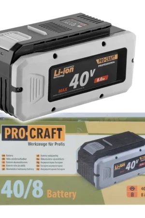 Produit De Marque Batterie Procraft 40/8 40 V 8,0 Ah / 8000 mAh Li-Ion avec indicateur de charge