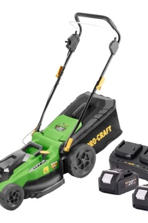 Seulement Aujourd'hui Tondeuse à gazon sans fil Procraft PLM23bb 40 V (2x 20 V) 430 mm sans balais + 2 batteries 4,0 Ah + chargeur