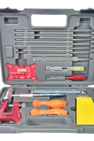 Oregon Set d'outils d'affûtage 4 - 5,5 mm 16 pièces en mallette ( 601981 ) pour tronçonneuse Prix Réduit