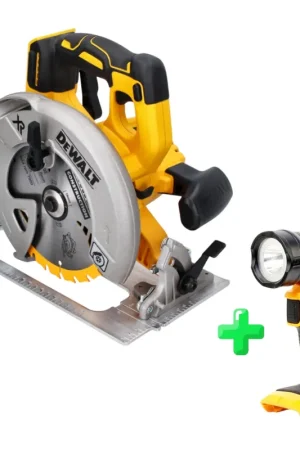 DeWalt DCS 570 N Scie circulaire 18 V 184 mm Brushless Solo + DeWalt DCL 040 18V XR Li-Ion Lampe rechargeable Remise