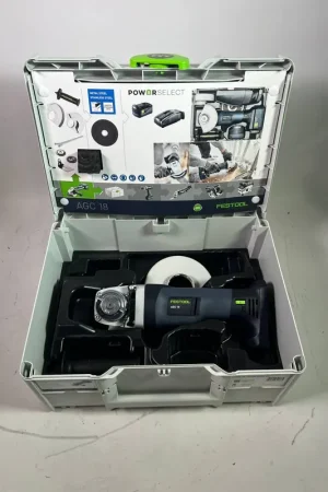 Solde Festool AGC 18-125 EB-Basic Meuleuse d'angle sans fil, 125 mm, sans balai, 18 V + Coffret - sans batterie, sans chargeur (576825) (suite du modèle 575343 )