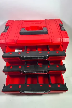 Commander Vite Qbrick System PRO Drawer 3 Toolbox 2.0 Expert RED ULTRA HD Mallette à outils 450 x 310 x 244 mm 13,5 l empilable IP54 avec 3 tiroirs
