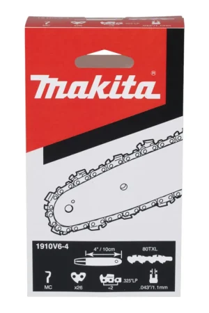 Makita 80TXL Chaîne de scie Speed Cut 10 cm 0,325" LP 1,1 mm ( 1910V6-4 ) pour scie à élaguer sans fil DUC 101 / UC 100 D Quantité Limitée
