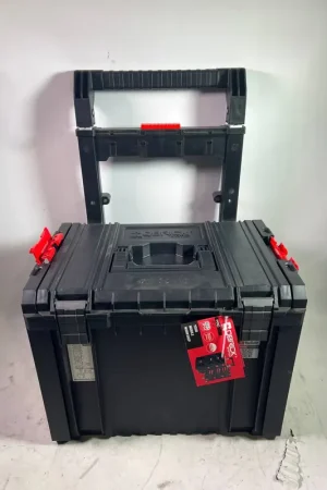 Qbrick System PRO Cart 2.0 Plus empilable 490 x 415 x 660 mm 29 l IP54 poignée télescopique double amovible Promotion