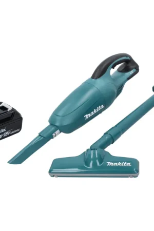 Makita DCL 180 T1 Aspirateur sans fil 18 V vert + 1x batterie 5,0 Ah - sans chargeur Super Prix