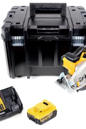 Prix Choc DeWalt DCS 391 M1 Scie circulaire sans fil 18V 165 mm + 1x batterie 4,0Ah + chargeur + lame + TSTAK