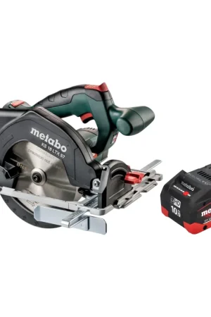 Haute Qualité Metabo KS 18 LTX 57 Scie circulaire portative sans fil 18 V 165 mm + 1x batterie LiHD 10,0 Ah - sans chargeur