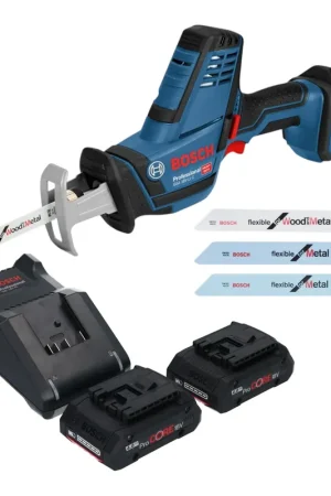 Bosch GSA 18V-LI C Professional Akku Reciprosäge Säbelsäge 18 V + 2x ProCORE Akku 4,0 Ah + Ladegerät Expédié Aujourd'hui
