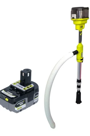 Petit Prix Ryobi RY18STPA-0 Pompe à tonneau de pluie sans fil 18 V 3360 l/h + 1x batterie 5,0 Ah - sans chargeur