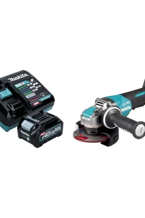 Authentique Makita GA 047 GD101 Meuleuse d'angle sans fil 40 V max. 125 mm X-LOCK Brushless + 1x batterie 2,5 Ah + chargeur