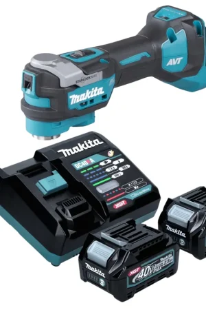Makita TM 001 GD201 Outil multifonctions sans fil 40 V max Starlock Max Brushless + 2x batterie 2,5 Ah + chargeur Commander Maintenant