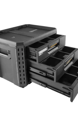 Satisfait Ou Remboursé Toughbuilt StackTech TB-B1-D-70-3 Boîte à outils XL avec 3 tiroirs 53 x 40 x 39 cm + 22x séparateurs