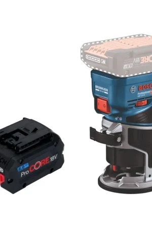 Must-Have Bosch GKF 18V-8 Professional Affleureuse sans fil 18 V 8,0 mm Brushless + 1x batterie ProCORE 8,0 Ah - sans chargeur