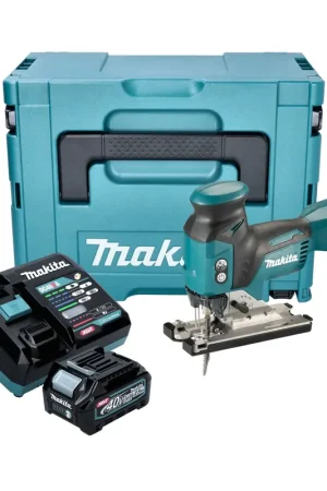Makita JV 001 GD101 Scie sauteuse sans fil 40 V max. 135 mm Brushless + 1x batterie 2,5 Ah + chargeur + Makpac Vente Flash