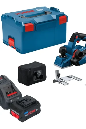 Bosch GHO 18V-26 Professional Rabot sans fil 18 V 2,6 mm Brushless + 1x batterie ProCORE 5,5 Ah + chargeur + L-Boxx Petit Prix