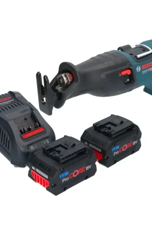 Marque Bosch GSA 18V-28 Professional Scie sabre sans fil 18 V BITURBO Brushless + 2x batterie ProCORE 5,5 Ah + chargeur