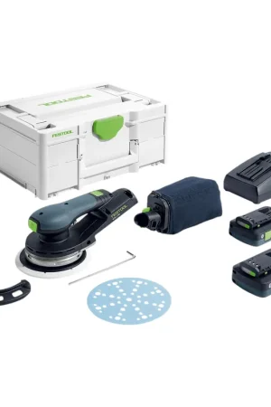 Festool ETSC 2 150 4,0 I-Plus Ponceuse excentrique sans fil 18 V 150 mm Brushless ( 577726 ) + 2x batterie 4,0 Ah + chargeur + Systainer Bon Plan