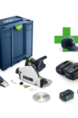 Dernier Modèle Festool TSC 55 KEBI-Plus/XL 100Y Limited Edition Scie plongeante sans fil 18 / 36 V ( 2x 18 V ) 160 mm Brushless ( 578226 ) + 2x batterie 5,0 Ah + chargeur + Systainer