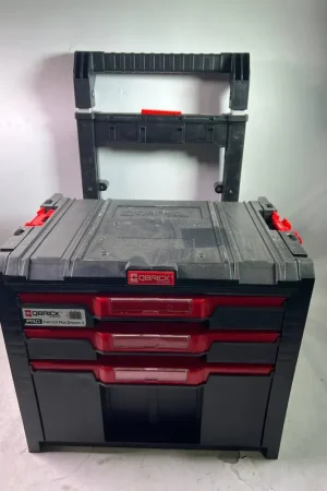 Jusqu'à Épuisement Des Stocks Qbrick System PRO Cart 2.0 Plus Drawer 2 boîte mobile sur roulettes 520 x 415 x 660 mm 9,5 l 12 l poignée télescopique double amovible