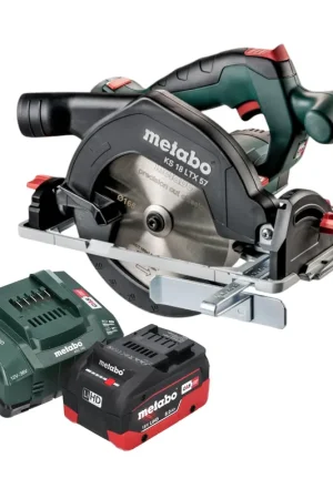 Super Prix Metabo KS 18 LTX 57 Scie circulaire portative sans fil 18 V 165 mm + 1x batterie LiHD 8,0 Ah + chargeur