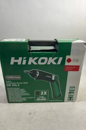 HiKOKI Werkzeug - 3,6V Akkuschrauber, 2x 1,5 Ah Li-Ion Akku, Ladegerät DB3DL2WCZ - Neuwertig Authentique