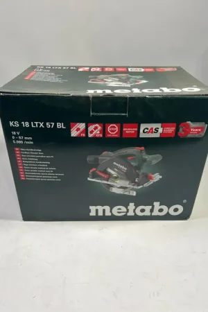Metabo KS 18 LTX 57 BL Scie circulaire portative sans fil 18 V 57 mm ( 611857840 ) + Metabox - sans batterie, sans chargeur Acheter Direct