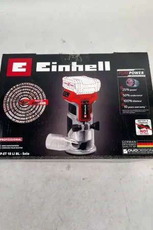 Einhell TP-ET 18 Li fraiseuse de chant sans fil 18 V 6 / 8 mm Brushless ( 4350412 ) Solo - sans batterie, sans chargeur Expédition Rapide