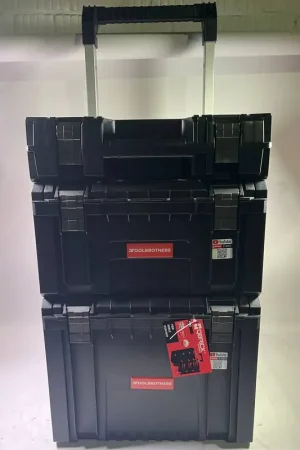 Satisfait Ou Remboursé Qbrick System PRO Set 1 2.0 Plus Set de chariot à outils + PRO Toolcase + PRO Toolbox + PRO Cart 490 x 400 x 750 mm