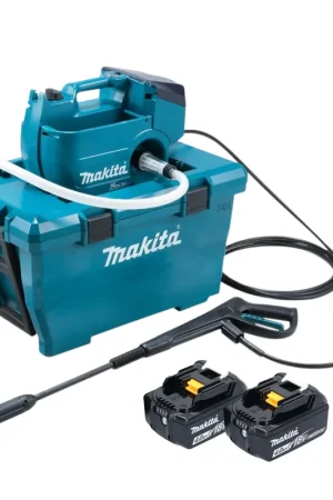 Marque Makita DHW 080 M2K Nettoyeur haute pression sur batterie 36 V ( 2x 18 V ) 80 bar 380 l/h Brushless + 2x batterie 4,0 Ah - sans chargeur