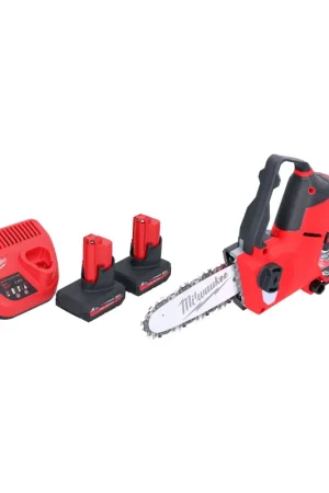 Milwaukee M12 FHS-502 Scie à élaguer sans fil 12 V 15 cm Brushless + 2x batterie 5,0 Ah + chargeur Vente Directe