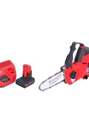 Réduction Milwaukee M12 FHS-501 Scie à élaguer sans fil 12 V 15 cm Brushless + 1x batterie 5,0 Ah + chargeur