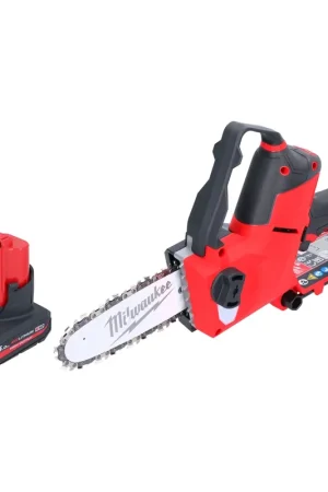 Milwaukee M12 FHS-501 Scie à élaguer sans fil 12 V 15 cm Brushless + 1x batterie 5,0 Ah - sans chargeur Prix Cassé