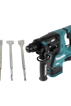 Nouveauté Makita DHR 280 Z Marteau perforateur sans fil 36 V ( 2x 18 V ) 2,8 J SDS-Plus Brushless + 4 pcs. jeu de burins - sans batterie, sans chargeur