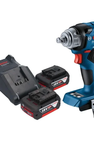 Bosch GDS 18V-330 HC Professional Visseuse à choc sans fil 18 V 330 Nm 1/2" Brushless + 2x batterie 5,0 Ah + chargeur Prix Choc