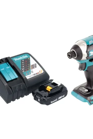 Bon Plan Makita DTD 154 RA1 Clé à choc sans fil 18 V 175 Nm 1/4" Brushless + 1x batterie 2,0 Ah + chargeur