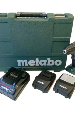 Quantité Limitée Metabo BS 18 Perceuse-visseuse sans fil 18 V 48 Nm ( 602207550 ) + 2x batterie 1,5 Ah + chargeur + coffret