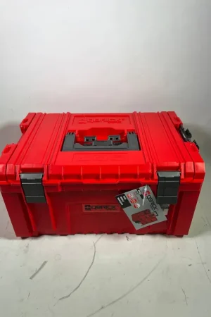 Meilleure Vente Qbrick System PRO Toolbox 2.0 RED ULTRA HD Custom Mallette à outils 450 x 260 x 240 mm 19 l empilable IP54 avec 3 compartiments et plateau de rangement