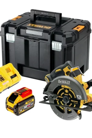 Scie circulaire sans fil 54V XR FlexVolt 190 mm Brushless + lame + TSTAK DeWALT DCS 578 NT - sans batterie, sans chargeur Bon Marché