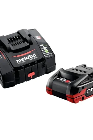 Metabo Set de base 1x bloc batterie LiHDX 18 V 4,0 Ah ( 624974000 ) + chargeur ASC 290 ( 627370000 ) Prix Cassé