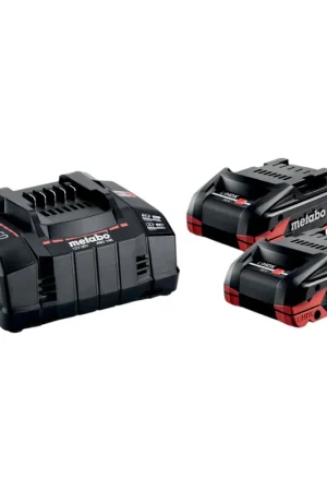 Metabo Set de base 2x bloc batterie LiHDX 18 V 4,0 Ah + chargeur ASC 145 ( 685306000 ) Seulement Aujourd'hui