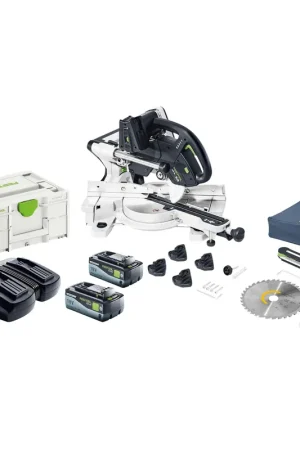 Dernière Chance Festool KAPEX KSC 60 EB-Basic Scie à onglets à batterie 18 V / 36 V 216 mm Brushless + 2x batterie 8,0 Ah + chargeur + Systainer