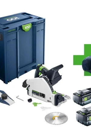 Festool TSC 55 KEB-Basic 100Y Limited Edition Scie plongeante sans fil 18 / 36 V ( 2x 18 V ) 160 mm Brushless + 2x batterie 8,0 Ah + Systainer - sans chargeur Populaire