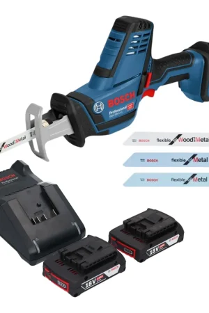 Satisfait Ou Remboursé Bosch GSA 18V-LI C Professional Akku Reciprosäge Säbelsäge 18 V + 2x Akku 2,0 Ah + Ladegerät
