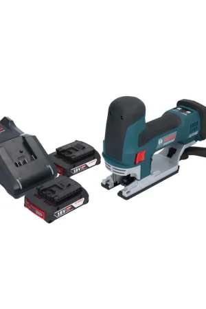 Bosch GST 18V-155 SC Professional Scie sauteuse sans fil 18 V 155 mm Brushless + 2x batterie 2,0 Ah + chargeur Bon Marché