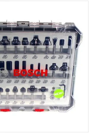 Prix Promo Bosch Set de fraises mixtes 8mm + Coffret - 30 pcs. (2607017475)