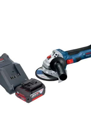 Petit Prix Bosch GWS 18V-7 Professional Meuleuse angulaire sans fil 18 V 115 mm Brushless + 1x batterie 4,0 Ah + chargeur